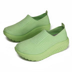 Damen Freizeitsneaker mit elastischem Mesh-Obermaterial und dämpfender Sohle