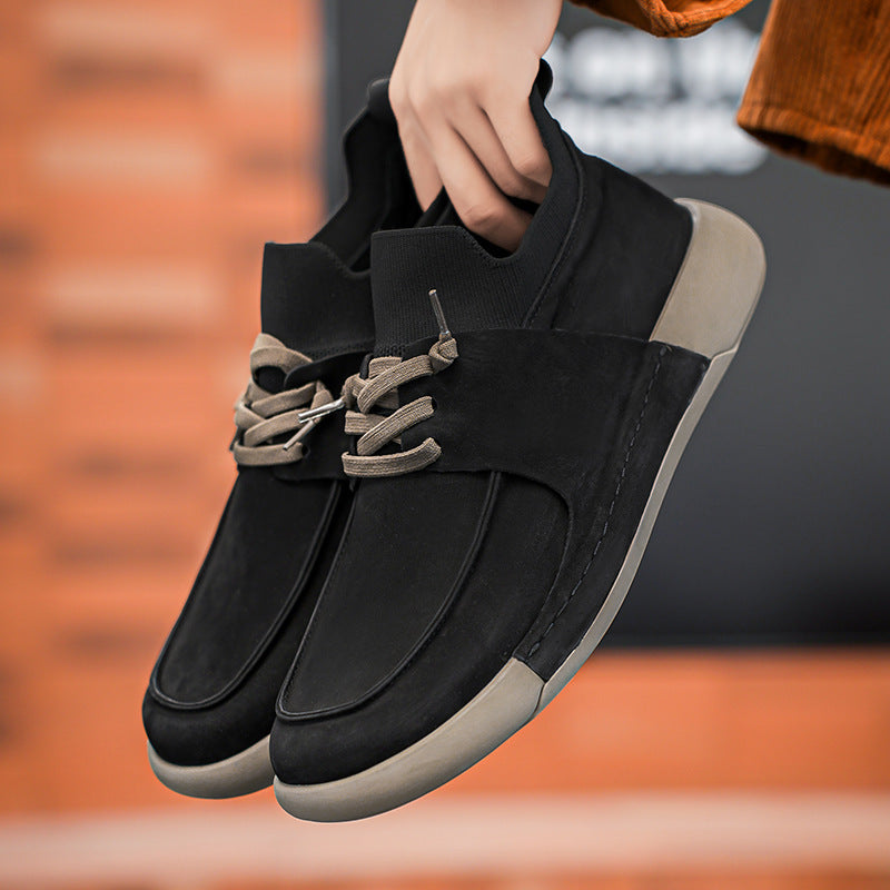 Damen sportive Sneakers mit elastischem Schaft und rutschfester Sohle R&B