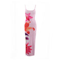Damen Maxikleid mit traumhaftem Blumendruck und zarten Spaghettiträgern R&B
