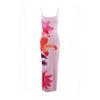 Damen Maxikleid mit traumhaftem Blumendruck und zarten Spaghettiträgern R&B