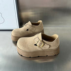Damen Clogs mit modischem Riemen und komfortablem Fußbett R&B