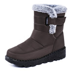 Damen Isolierte Winterstiefel mit weichem Innenfutter und praktischen Schnallen R&B