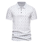 Herren Polohemd mit stilvollem Allover-Muster