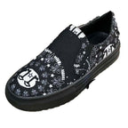 Damen Modische Slip-On Sneakers mit kreativen Druckmotiven von R&B