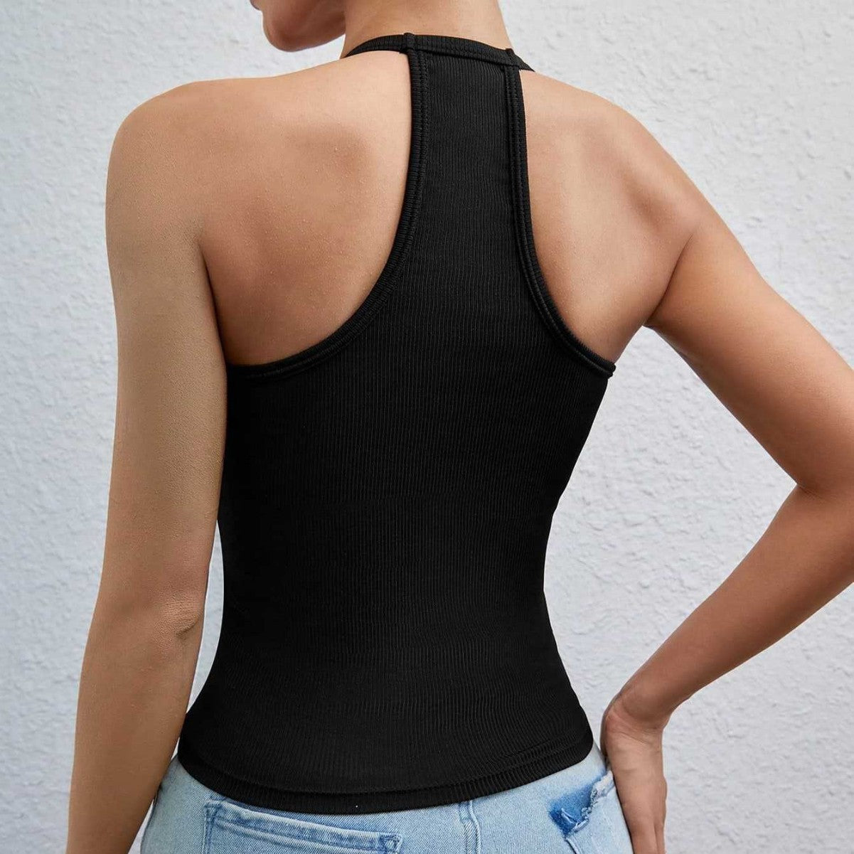 Damen Sportliches Tanktop mit integriertem Bustier R&B