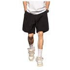 Herren sportliche Shorts mit elastischem Bund und verstellbarem Zugband R&B