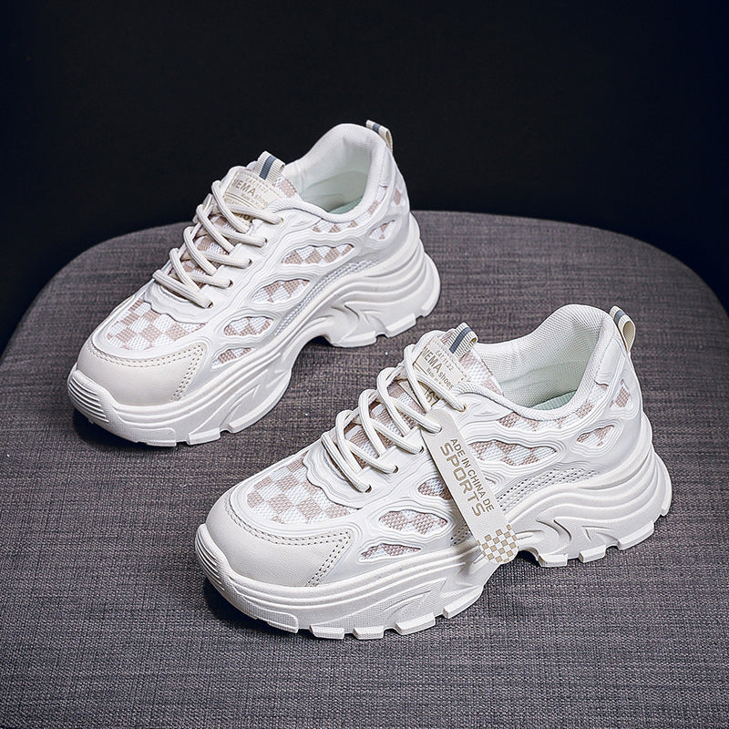 Damen Futuristische Lauf-Sneaker mit atmungsaktivem Mesh und gepolsterter Sohle R&B