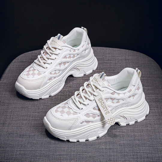 Damen Futuristische Lauf-Sneaker mit atmungsaktivem Mesh und gepolsterter Sohle R&B