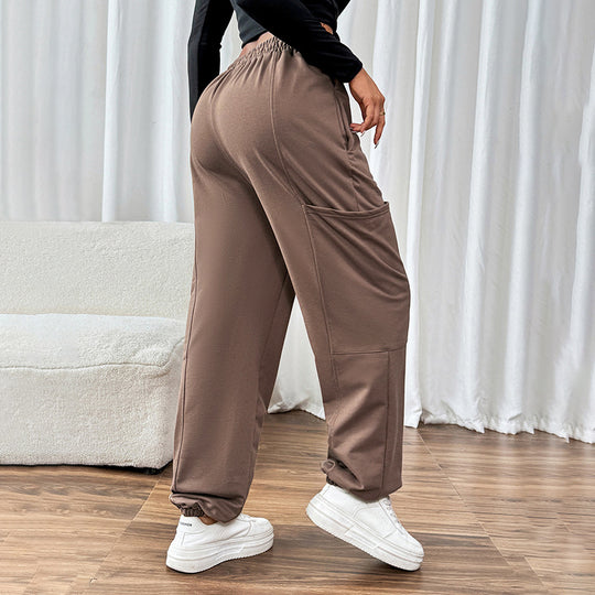 Damen Hochwertige Freizeithose mit elastischem Bund und praktischen Seitentaschen R&B