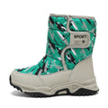 Damen isolierte Winterstiefel mit rutschfester Profilsohle und atmungsaktivem Innenfutter