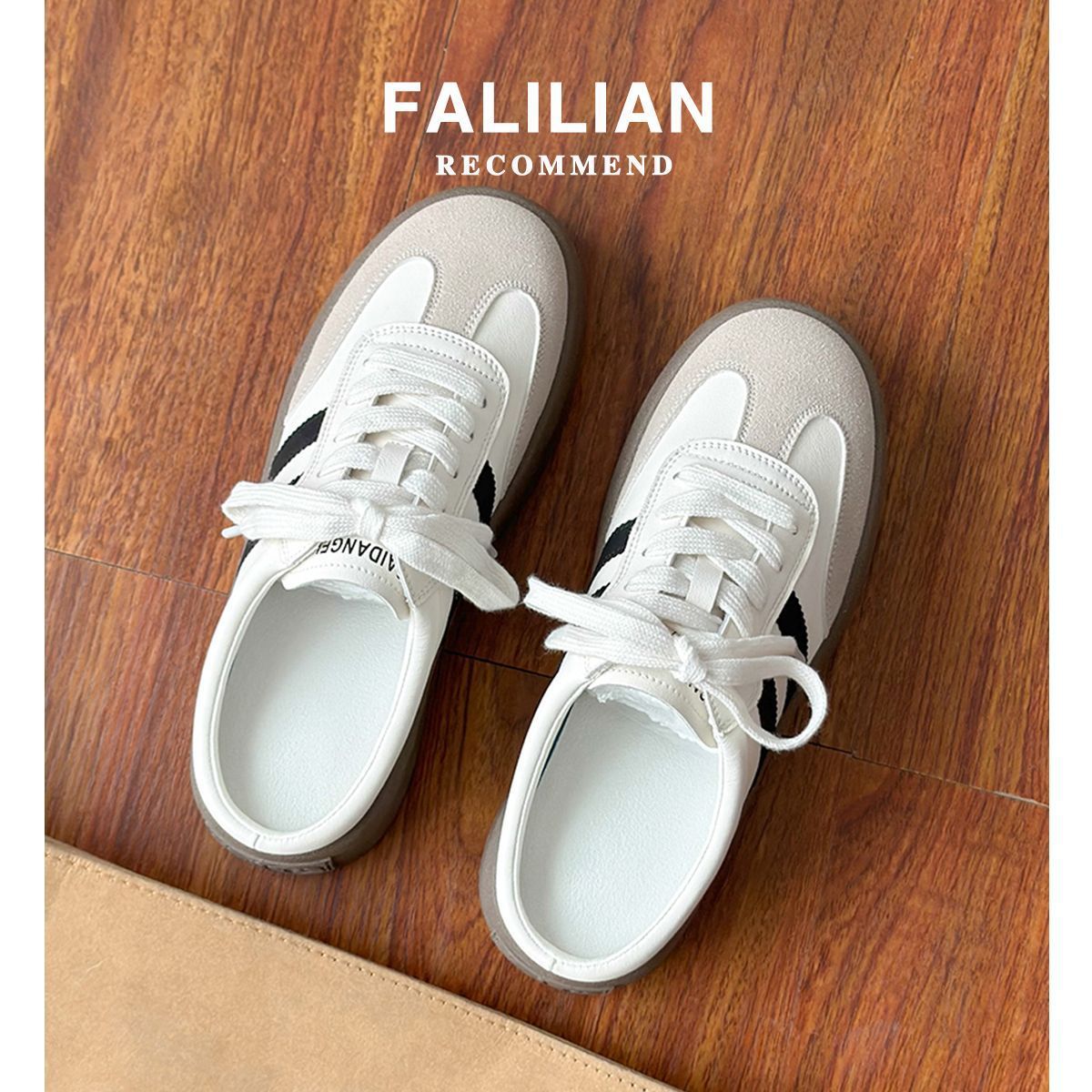 Damen Sportliche Sneakers mit dämpfender Sohle und klassischem Streifendesign