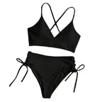 Damen Triangel-Bikini mit raffinierten Kordeldetails