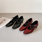 Damen Elegante Mary Jane Schuhe mit modischem Riemchen R&B