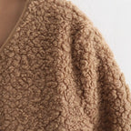 Damen kuschelige Teddyjacke mit Reißverschluss und praktischen Taschen R&B