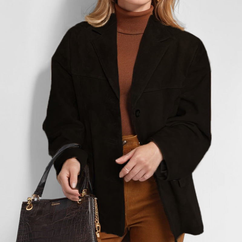 Damen Elegante und gemütliche Blazerjacke R&B