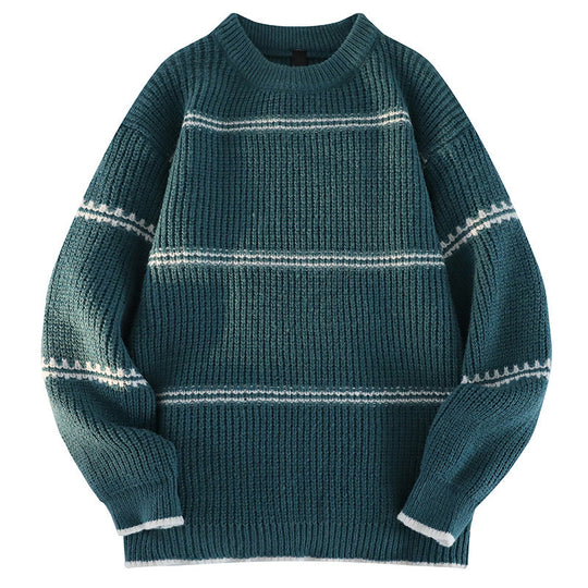 Damen Kuscheliger Strickpullover mit streifendem Design R&B