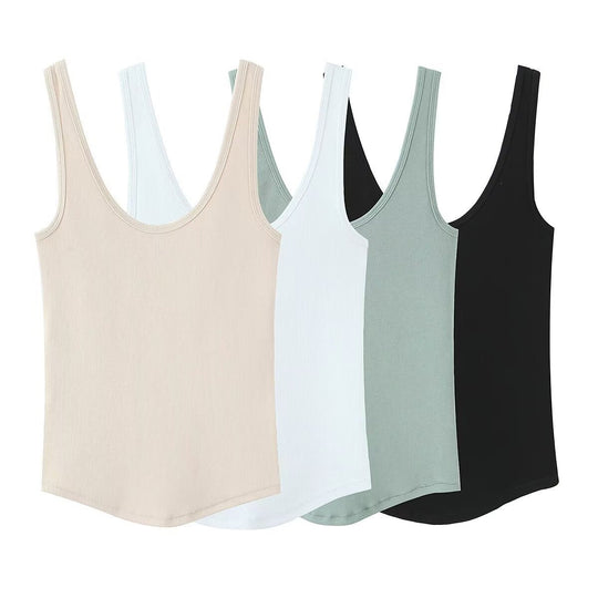 Damen Sportliches Basic Top R&B