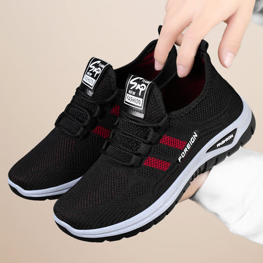 Damen Atmungsaktive Sport-Sneaker mit elastischem Schnürsystem R&B