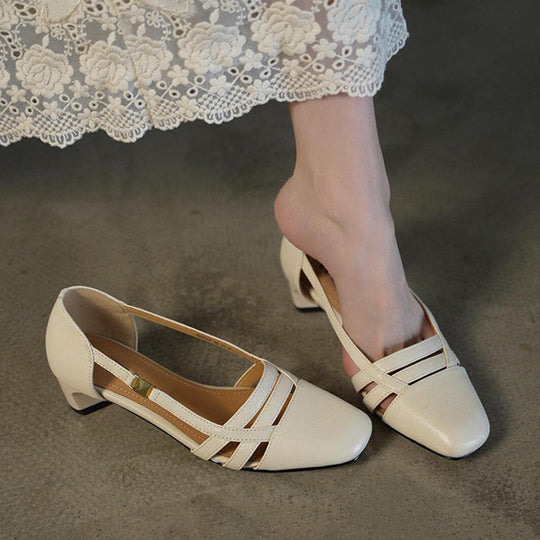 Damen Slingback-Pumps mit modischem Riemendesign und komfortablem Absatz R&B
