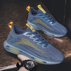Damen Sportliche Luftpolster Sneakers mit atmungsaktiver Mesh-Oberfläche und dämpfender Sohle R&B