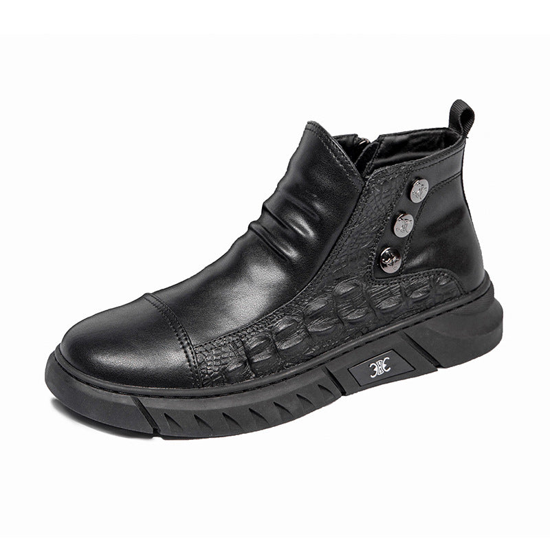 Damen Modische Stiefeletten mit Reißverschluss und Details R&B