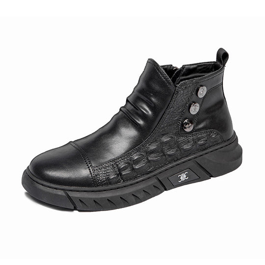 Damen Modische Stiefeletten mit Reißverschluss und Details R&B