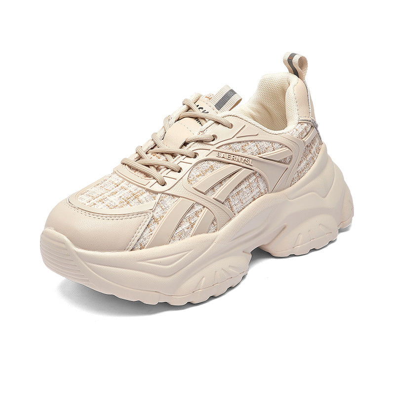 Damen Chunky Sneakers mit atmungsaktiver Mesh-Konstruktion und robustem Sohlenprofil R&B