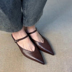 Damen Slingback Ballerinas mit eleganter Spitze und verstellbarem Riemen R&B