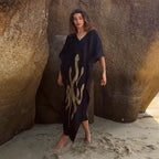 Damen Maxi-Kleid mit einzigartigem Schlangen-Design R&B