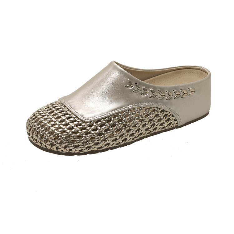 Damen Mode-Mules mit elegantem Geflecht