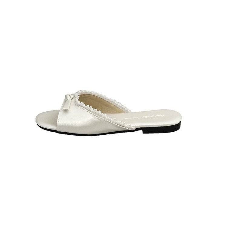 Damen elegante Sandalen mit zarter Schleifenverzierung R&B