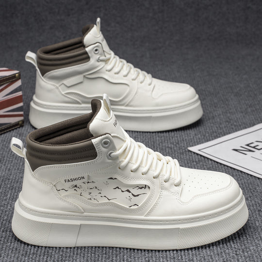Damen modische High-Top Sneakers mit dämpfendem Sohlenprofil und robuster Verarbeitung R&B