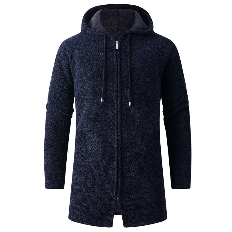 Damen gemütlicher Kapuzenmantel aus schwerem Fleece R&B