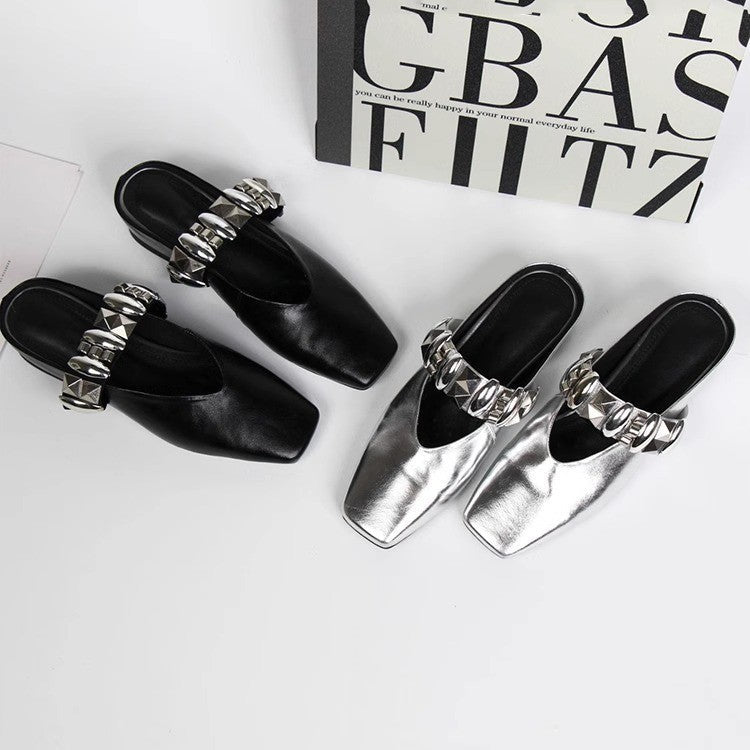 Damen Slingback Ballerinas mit dekorativem Riemendesign R&B