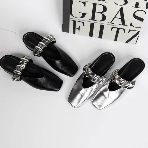 Damen Slingback Ballerinas mit dekorativem Riemendesign R&B
