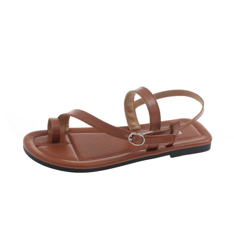 Damen Riemensandalen mit elegantem Schnallenverschluss R&B