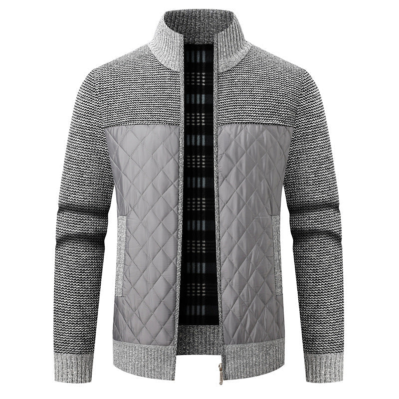 Herren modische Übergangsjacke mit strukturiertem Design und isolierendem Innenfutter