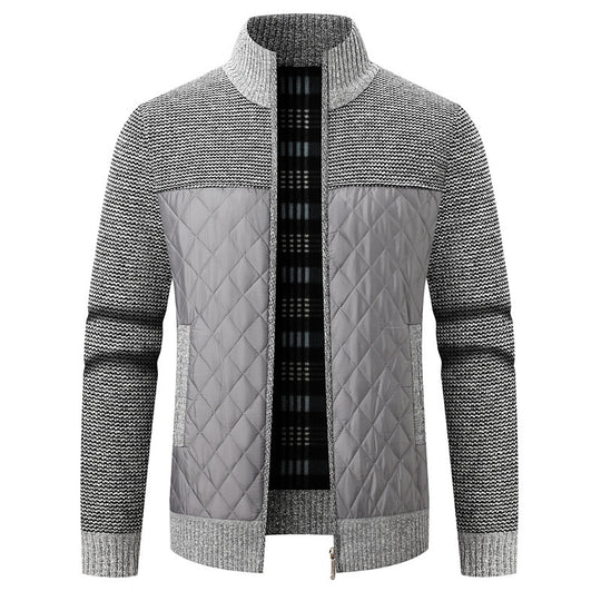Herren modische Übergangsjacke mit strukturiertem Design und isolierendem Innenfutter R&B