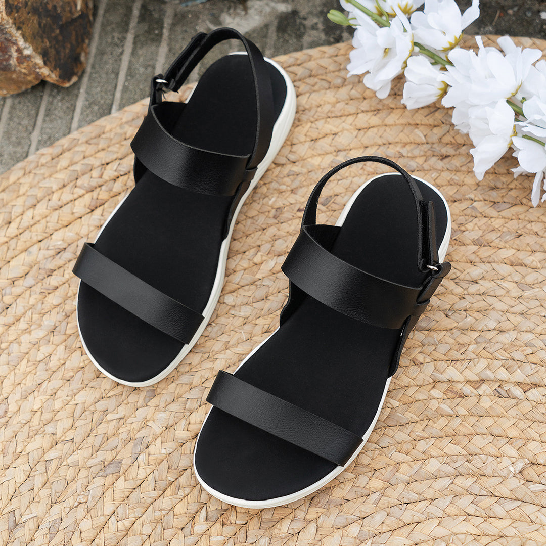 Damen Komfortable Riemensandalen mit gepolstertem Fußbett R&B