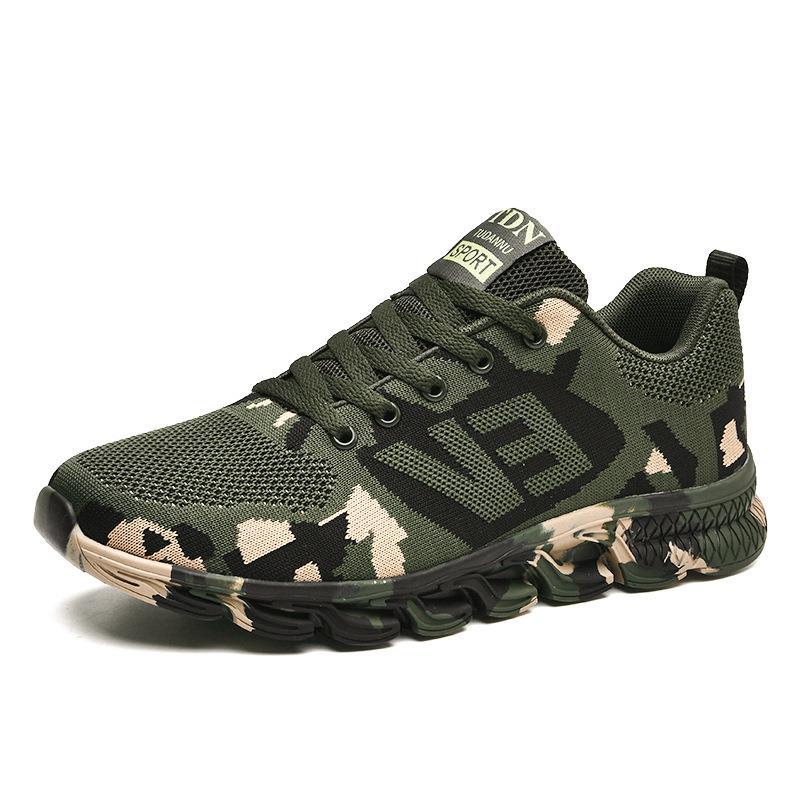 Damen Sportliche Sneakers mit Camouflage-Muster