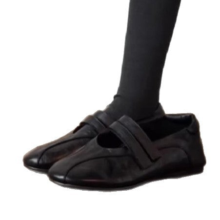 Damen elegante Mokassins mit modischen Riemchen R&B
