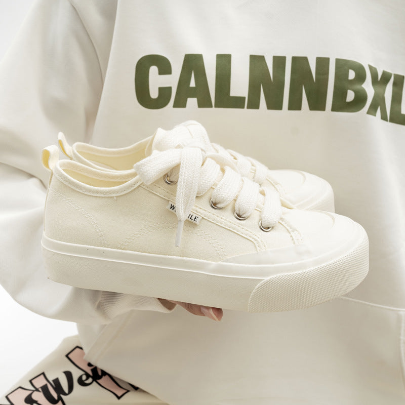 Damen Sneakers aus strapazierfähigem Canvas-Material mit rutschfester Gummisohle