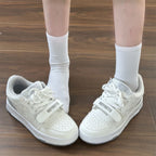Damen Sneakers mit doppeltem Klettverschluss und atmungsaktiver Obermaterialstruktur