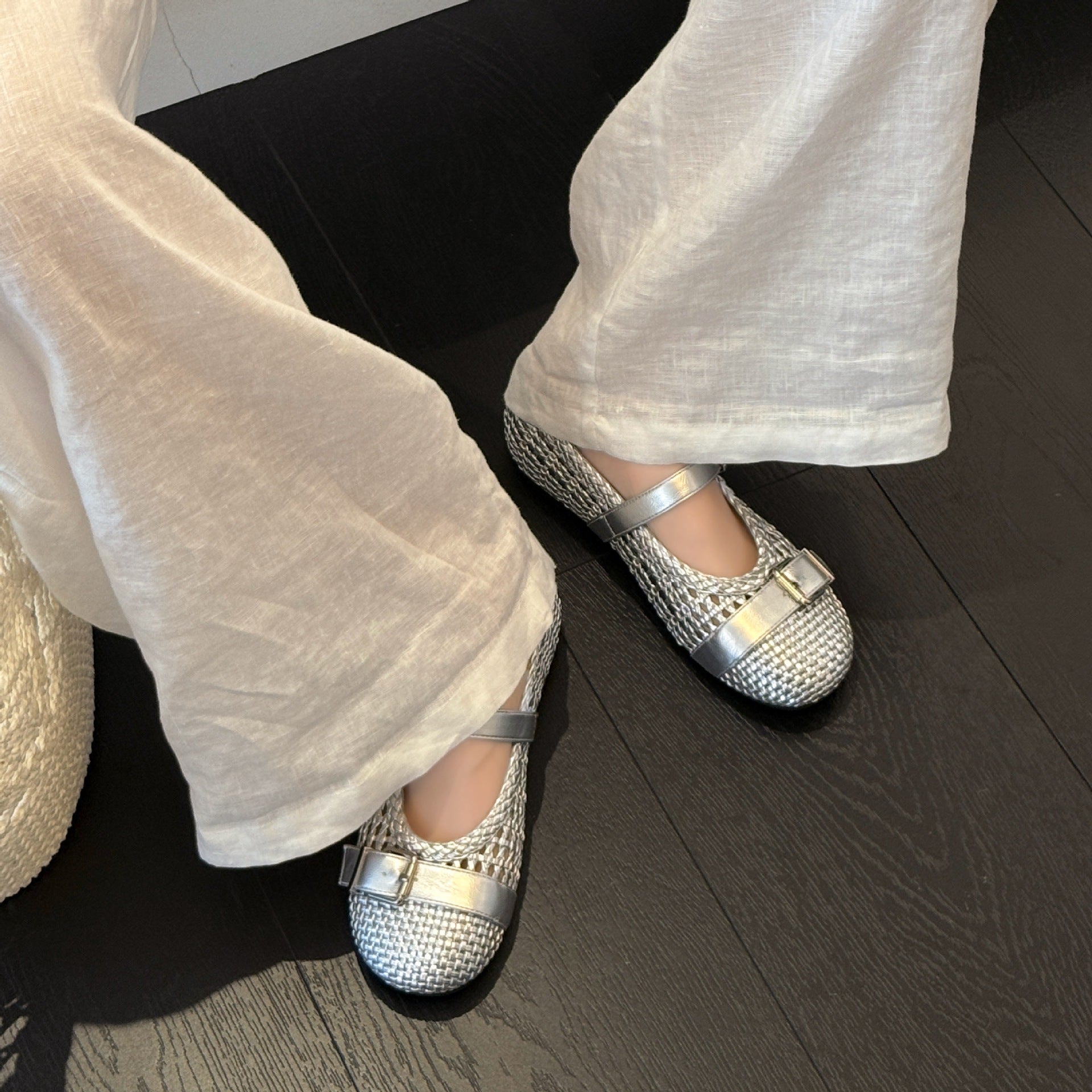 Damen Mary Jane Ballerinas mit modischem Riemchen und eleganter Schnalle