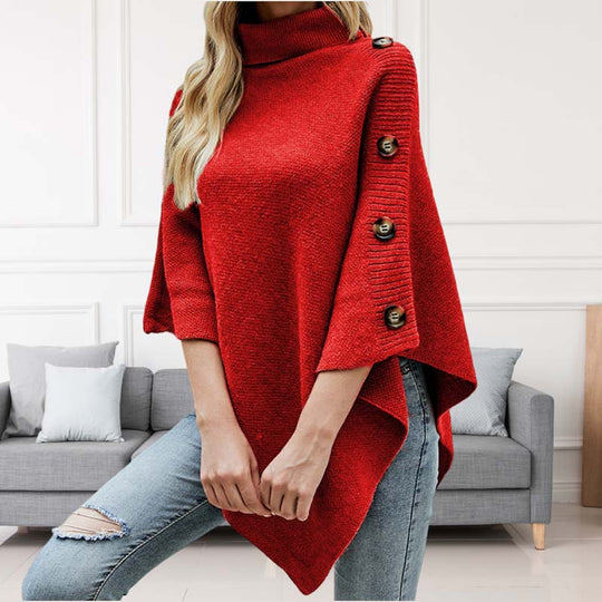 R&B | Einfarbiger Strickpullover Für Elegante Outfits