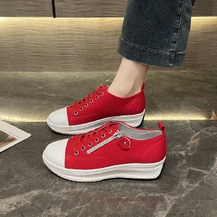 Damen modische Sneakers mit praktischem Reißverschluss und atmungsaktivem Obermaterial R&B