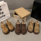 Damen Komfortable Clogs mit modischem Schnallenverschluss und dickem Futtermaterial R&B