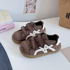 Damen Modische Sneaker mit Klettverschluss und tierischem Design