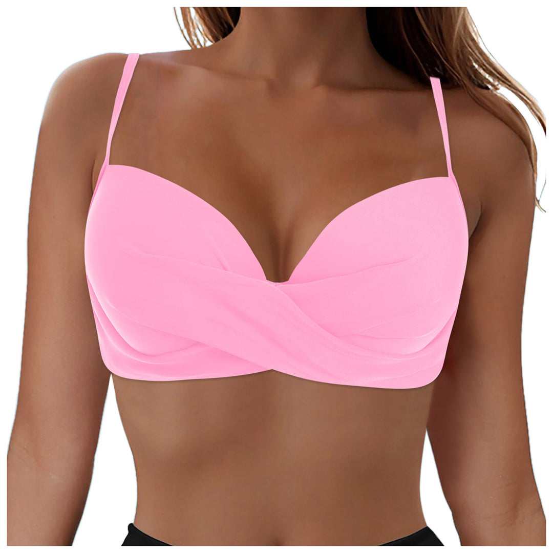 Damen Elegantes Bikinioberteil mit Wickeldesign R&B