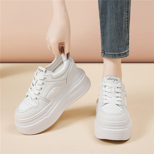 Damen bequeme Plateau-Sneaker mit luftiger Einspritzsohle R&B